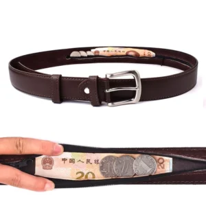Cinto de dinheiro escondido masculino, fivela de pino, cinto de cintura de dinheiro anti-roubo, cintos de carteira escondida, correia anti diefstal, quente