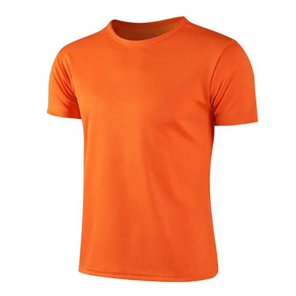 Camiseta de verão para homens casuais camisetas brancas homem manga curta topo respirável camisetas secagem rápida camisa de ginásio camisa de futebol roupas masculinas - Imagem 3