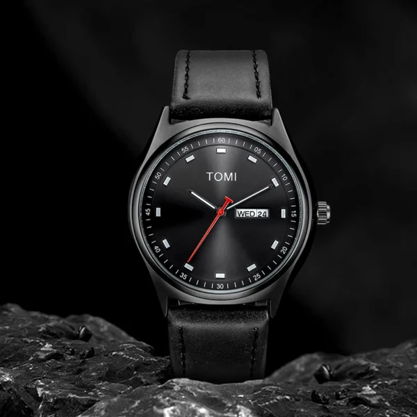 Tomi relógio masculino minimalista negócios casual relógio de quartzo masculino e feminino calendário elegante e versátil relógio de quartzo - Imagem 4