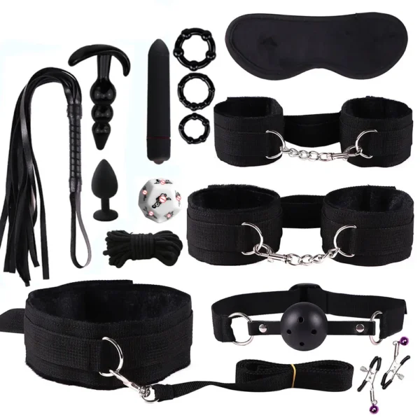 Brinquedos sexuais para mulheres bdsm kit de casais sexuais acessórios eróticos algemas para sessão anal plug sexo jogo adulto brinquedos sexy sexyshop - Imagem 2