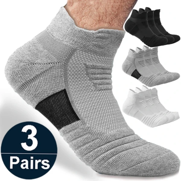 1/3 pares meias de futebol antiderrapantes homens meias de algodão curto longo tubo futebol basquete esporte meias respirável desodorante 39-45