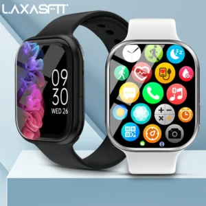 Smartwatch LAXASFIT Series 10 – Chamadas Bluetooth, Monitoramento Saúde e Fitness para Homens e Mulheres