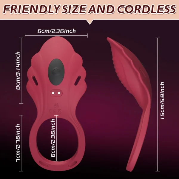 APP Control Wearable Panty Vibrator for Women Vibrating Penis Ring Clitoral Stimulator Female Sex Toy for Men Sexual Pleasure - Imagem 2