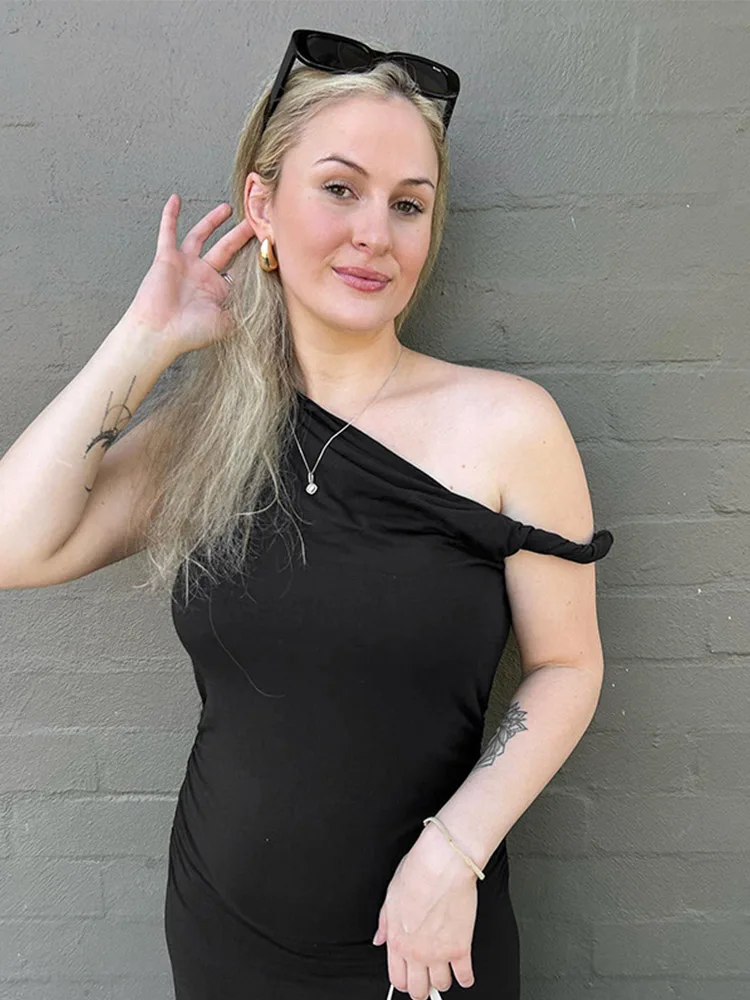 Simple Basic Casual Summer Tank Top Sleeveless Solid Color Off Shoulder Side Ruched Crop Tops Vestidos Spring Women T S - Imagem 3