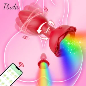 Controle por aplicativo 360° Rotação Wiggle Vibrador Anal LED Plug Anal para Homens Massageador de Próstata para Plug Anal Gay Brinquedo Sexual para Casais