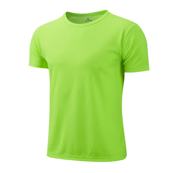 Camiseta de verão para homens casuais camisetas brancas homem manga curta topo respirável camisetas secagem rápida camisa de ginásio camisa de futebol roupas masculinas - Imagem 2