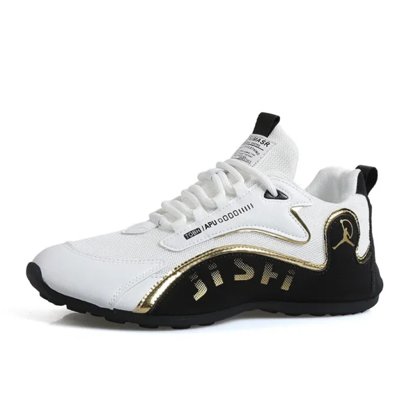 Respirável cor sólida deslizamento homens sapatos de condução primavera e outono novo estilo respirável ervilhas sapatos os tênis britânicos - Imagem 4