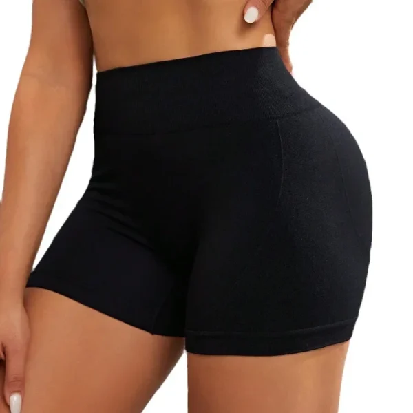 Shorts de treino feminino cintura alta, ideal para ioga e exercícios - Imagem 5