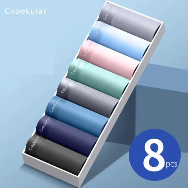 8pcs homem boxer underwaer gelo seda - Imagem 2