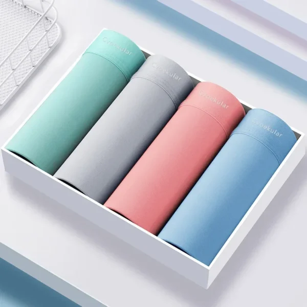 8pcs homem boxer underwaer gelo seda - Imagem 3