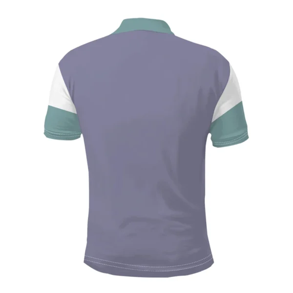 Camisa polo masculina com estampa de logotipo, roupas de verão, lapela, manga curta, camisa polo casual de golfe. - Imagem 3