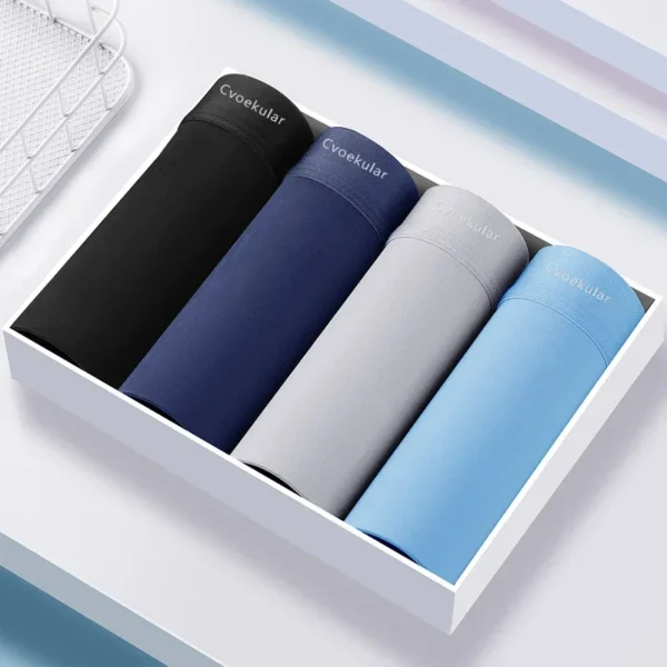 8pcs homem boxer underwaer gelo seda - Imagem 4