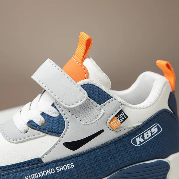 Tênis infantil em couro sintético, moda 2025, conforto para corrida ao ar livre. - Imagem 2