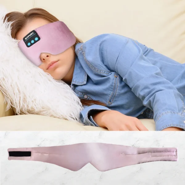 Máscara de dormir com fones Bluetooth embutidos